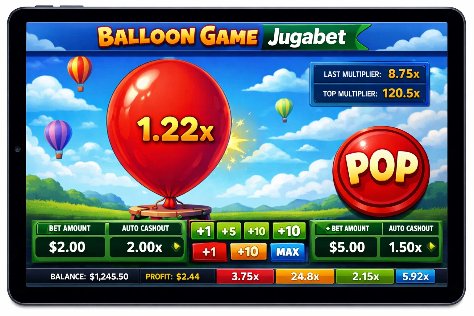 Jugabet Balloon Características Del Juego
