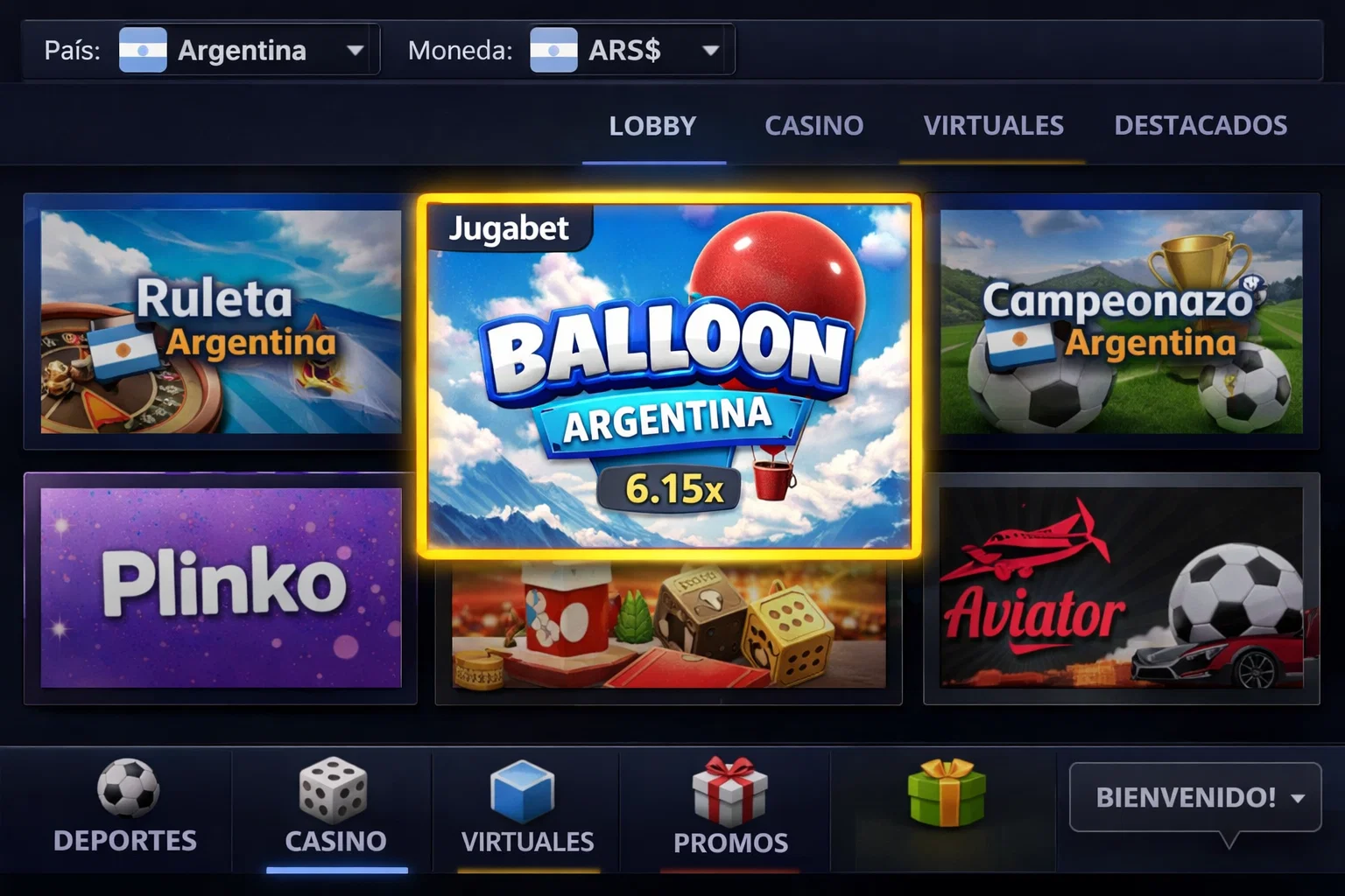 Jugabet Balloon Tácticas